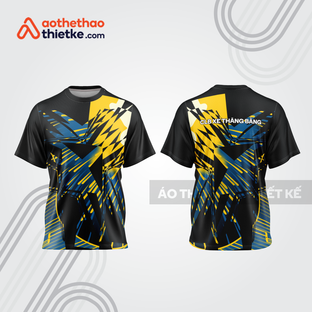 Mẫu thiết kế áo đồng phục t-shirt đua xe thăng bằng đẹp tba157