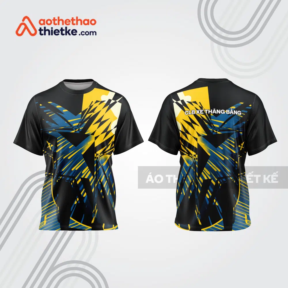 Mẫu thiết kế áo đồng phục t-shirt đua xe thăng bằng đẹp tba157