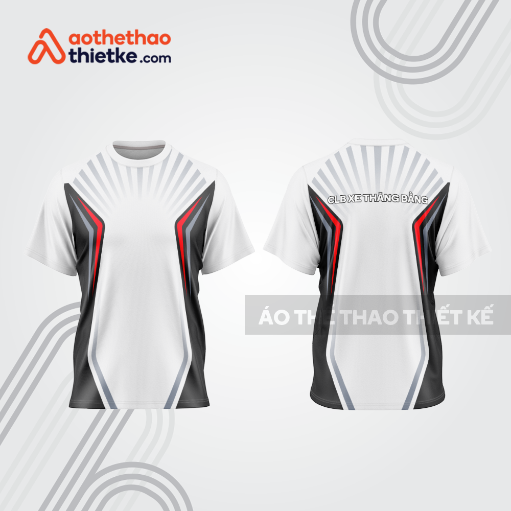 Mẫu thiết kế áo đồng phục t-shirt đua xe thăng bằng đẹp tba163