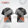 Mẫu thiết kế áo thể thao cổ tròn đua xe thăng bằng đẹp tba179
