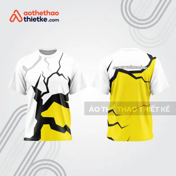 Mẫu thiết kế áo thể thao cổ tròn đua xe thăng bằng đẹp tba180