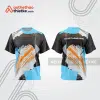 Mẫu thiết kế áo thể thao cổ tròn đua xe thăng bằng đẹp tba194