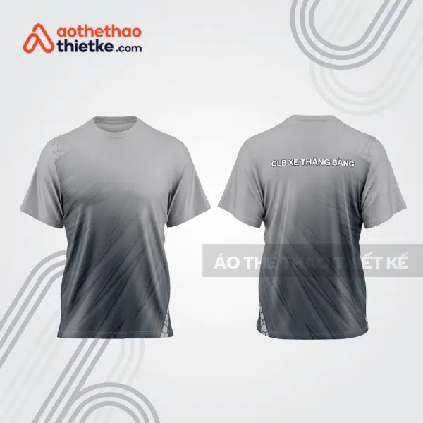 Mẫu thiết kế áo thể thao cổ tròn đua xe thăng bằng đẹp tba201