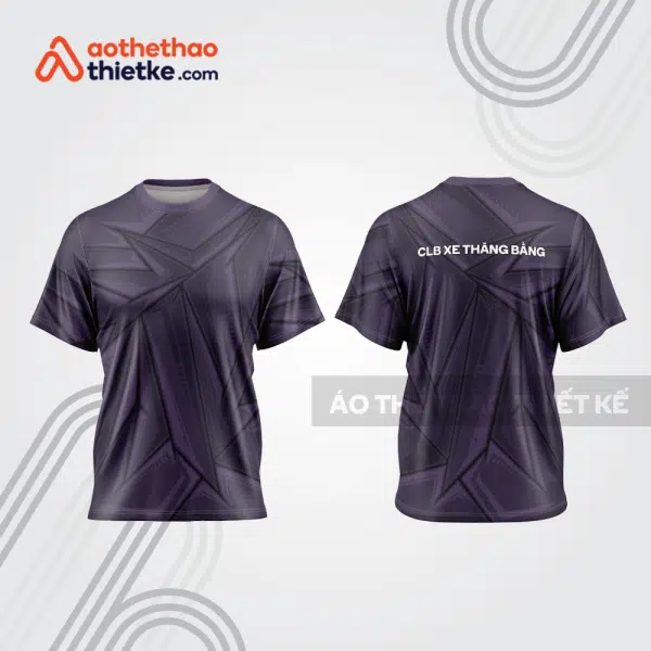 Mẫu thiết kế áo thể thao cổ tròn đua xe thăng bằng đẹp tba206