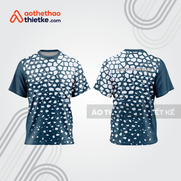 Mẫu thiết kế áo thể thao cổ tròn đua xe thăng bằng đẹp tba208