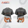 Mẫu thiết kế áo thể thao cổ tròn đua xe thăng bằng đẹp tba209