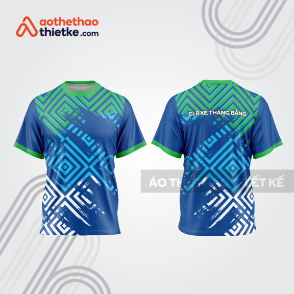 Mẫu thiết kế áo thể thao cổ tròn đua xe thăng bằng đẹp tba220