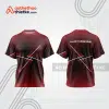 Mẫu thiết kế áo thể thao cổ tròn đua xe thăng bằng đẹp tba241