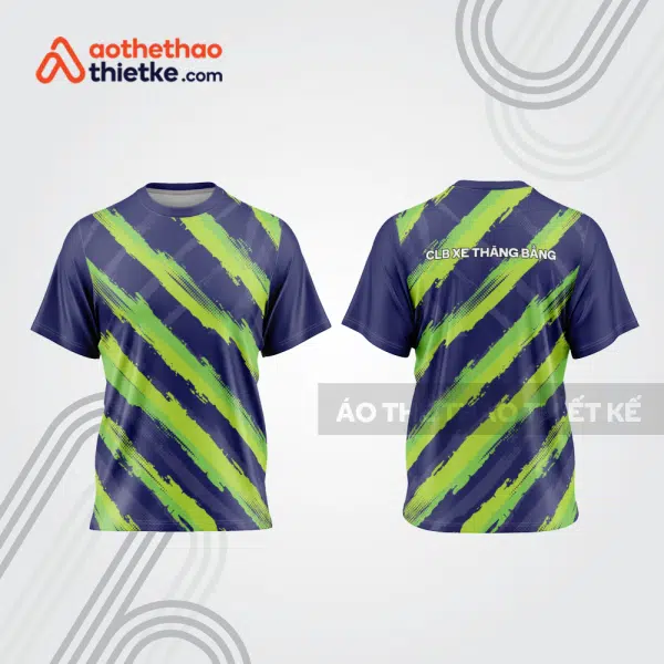 Mẫu thiết kế áo thể thao cổ tròn đua xe thăng bằng đẹp tba252