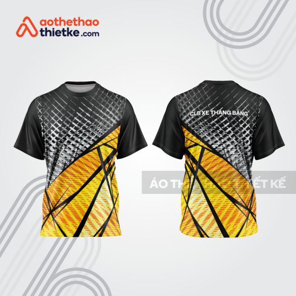 Mẫu thiết kế áo thể thao cổ tròn đua xe thăng bằng đẹp tba260