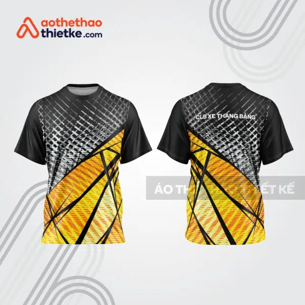 Mẫu thiết kế áo thể thao cổ tròn đua xe thăng bằng đẹp tba260