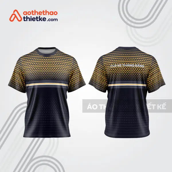 Mẫu thiết kế áo thể thao cổ tròn đua xe thăng bằng đẹp tba265