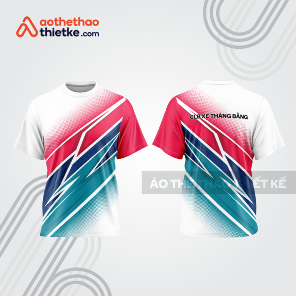 Mẫu thiết kế áo đồng phục cổ tròn đua xe thăng bằng đẹp tba272