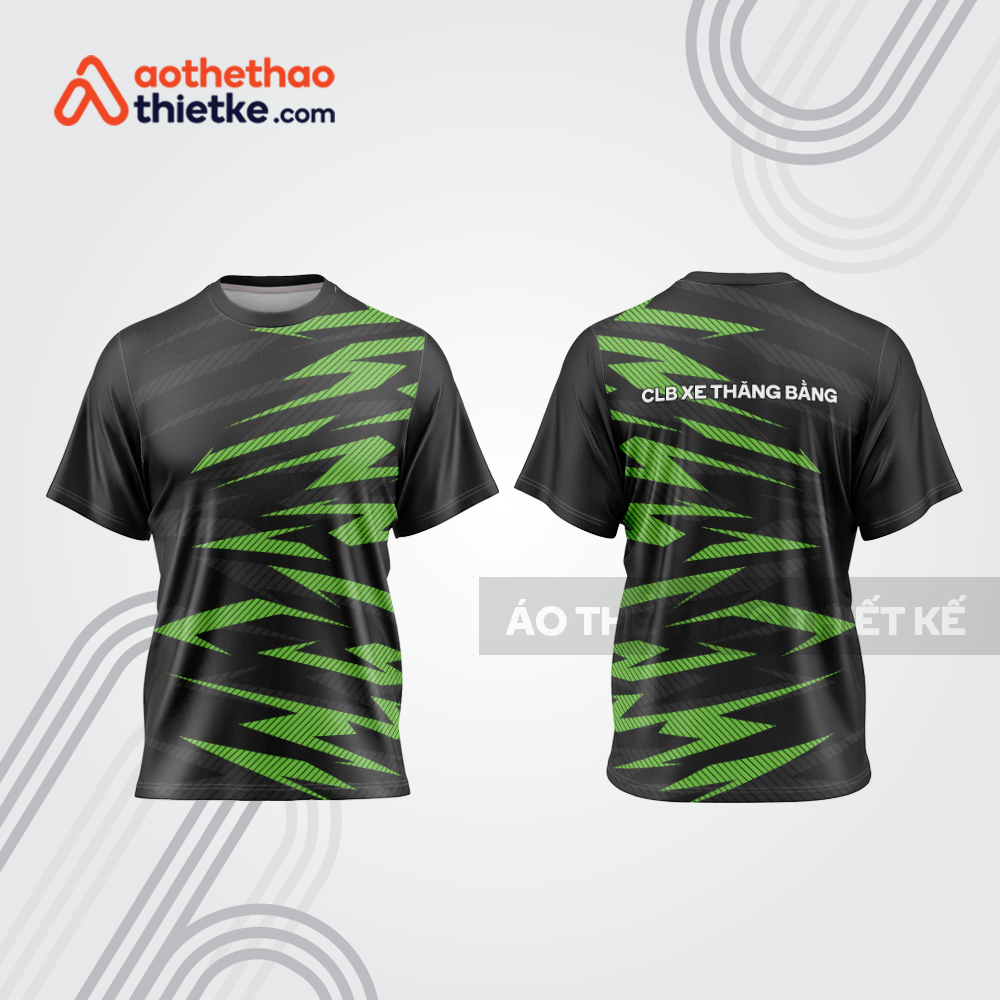 Mẫu thiết kế áo đồng phục cổ tròn đua xe thăng bằng đẹp tba273