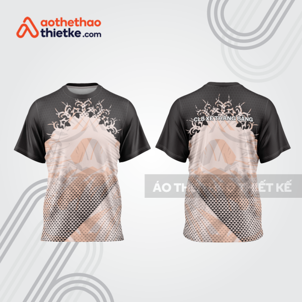 Mẫu thiết kế áo đồng phục cổ tròn đua xe thăng bằng đẹp tba275