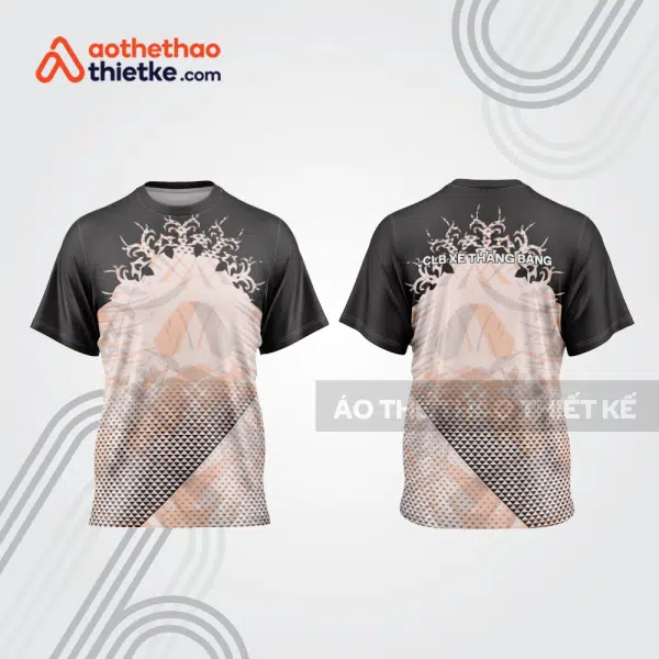 Mẫu thiết kế áo đồng phục cổ tròn đua xe thăng bằng đẹp tba275