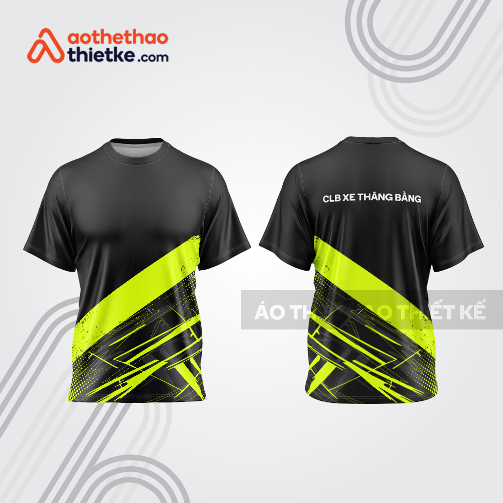 Mẫu thiết kế áo đồng phục cổ tròn đua xe thăng bằng đẹp tba279