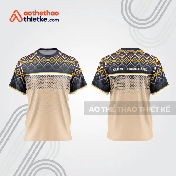 Mẫu thiết kế áo đồng phục cổ tròn đua xe thăng bằng đẹp tba281