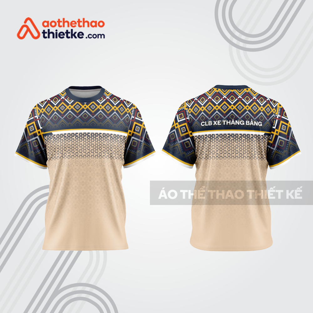 Mẫu thiết kế áo đồng phục cổ tròn đua xe thăng bằng đẹp tba281