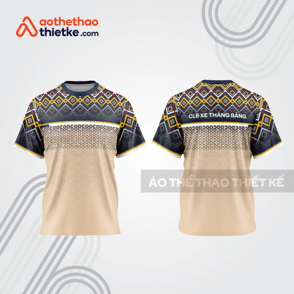 Mẫu thiết kế áo đồng phục cổ tròn đua xe thăng bằng đẹp tba281