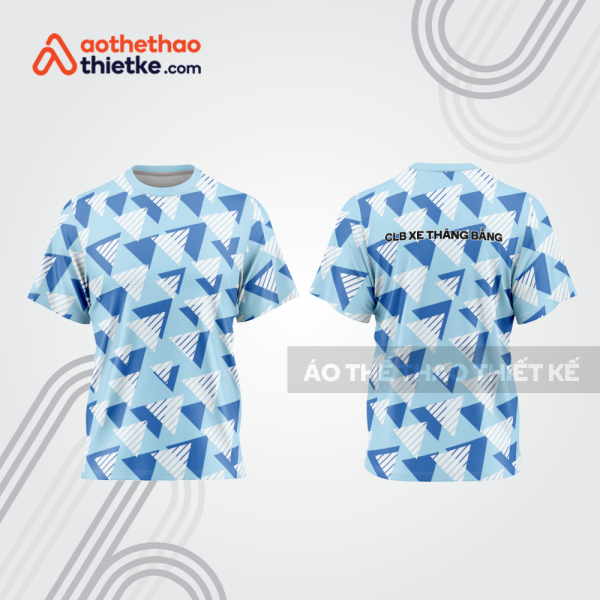 Mẫu thiết kế áo đồng phục cổ tròn đua xe thăng bằng đẹp tba284