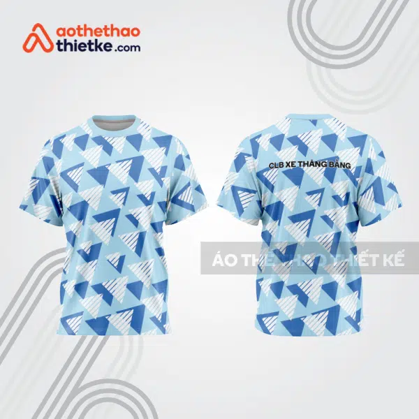 Mẫu thiết kế áo đồng phục cổ tròn đua xe thăng bằng đẹp tba284