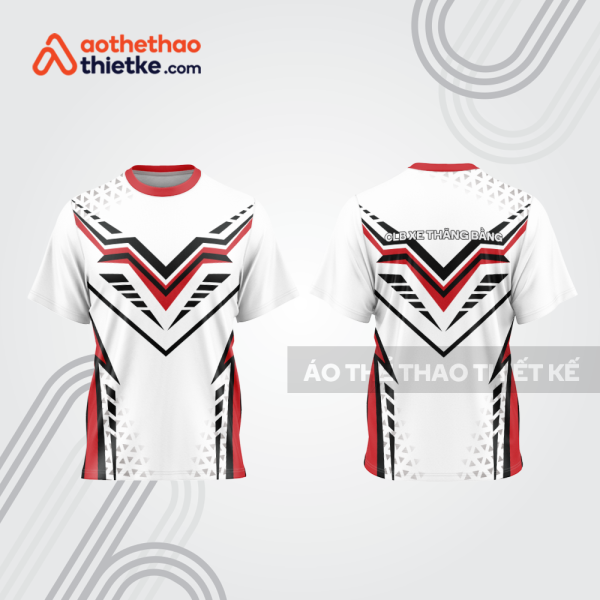 Mẫu thiết kế áo đồng phục cổ tròn đua xe thăng bằng đẹp tba291