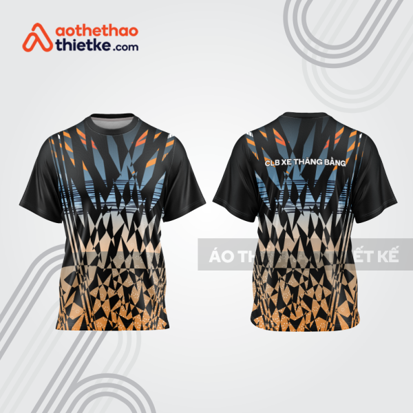 Mẫu thiết kế áo đồng phục cổ tròn đua xe thăng bằng đẹp tba302