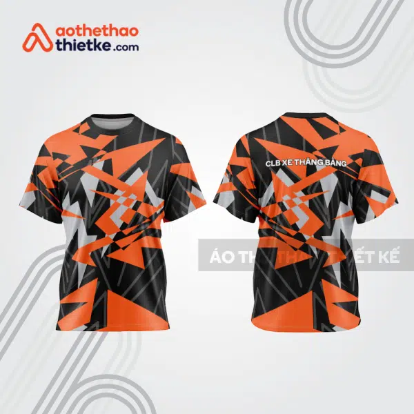 Mẫu thiết kế áo đồng phục cổ tròn đua xe thăng bằng đẹp tba304