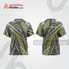 Mẫu thiết kế áo đồng phục cổ tròn đua xe thăng bằng đẹp tba307