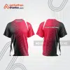 Mẫu thiết kế áo đồng phục cổ tròn đua xe thăng bằng đẹp tba309
