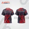 Mẫu thiết kế áo đồng phục cổ tròn đua xe thăng bằng đẹp tba326