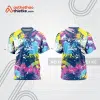 Mẫu thiết kế áo đồng phục cổ tròn đua xe thăng bằng đẹp tba328