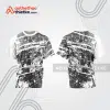 Mẫu thiết kế áo đồng phục cổ tròn đua xe thăng bằng đẹp tba330