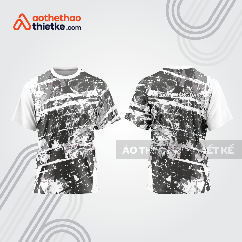 Mẫu thiết kế áo đồng phục cổ tròn đua xe thăng bằng đẹp tba330