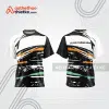 Mẫu thiết kế áo đồng phục cổ tròn đua xe thăng bằng đẹp tba341