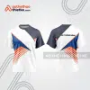 Mẫu thiết kế áo đồng phục cổ tròn đua xe thăng bằng đẹp tba348