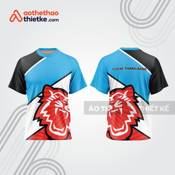 Mẫu thiết kế áo đồng phục cổ tròn đua xe thăng bằng đẹp tba350