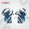 Mẫu thiết kế áo đồng phục cổ tròn đua xe thăng bằng đẹp tba353