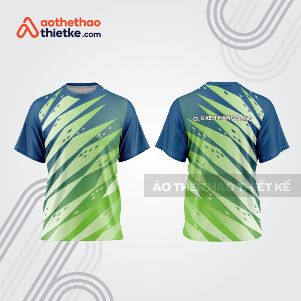 Mẫu thiết kế áo đồng phục cổ tròn đua xe thăng bằng đẹp tba355