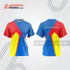 Mẫu thiết kế áo đồng phục cổ tròn đua xe thăng bằng đẹp tba356