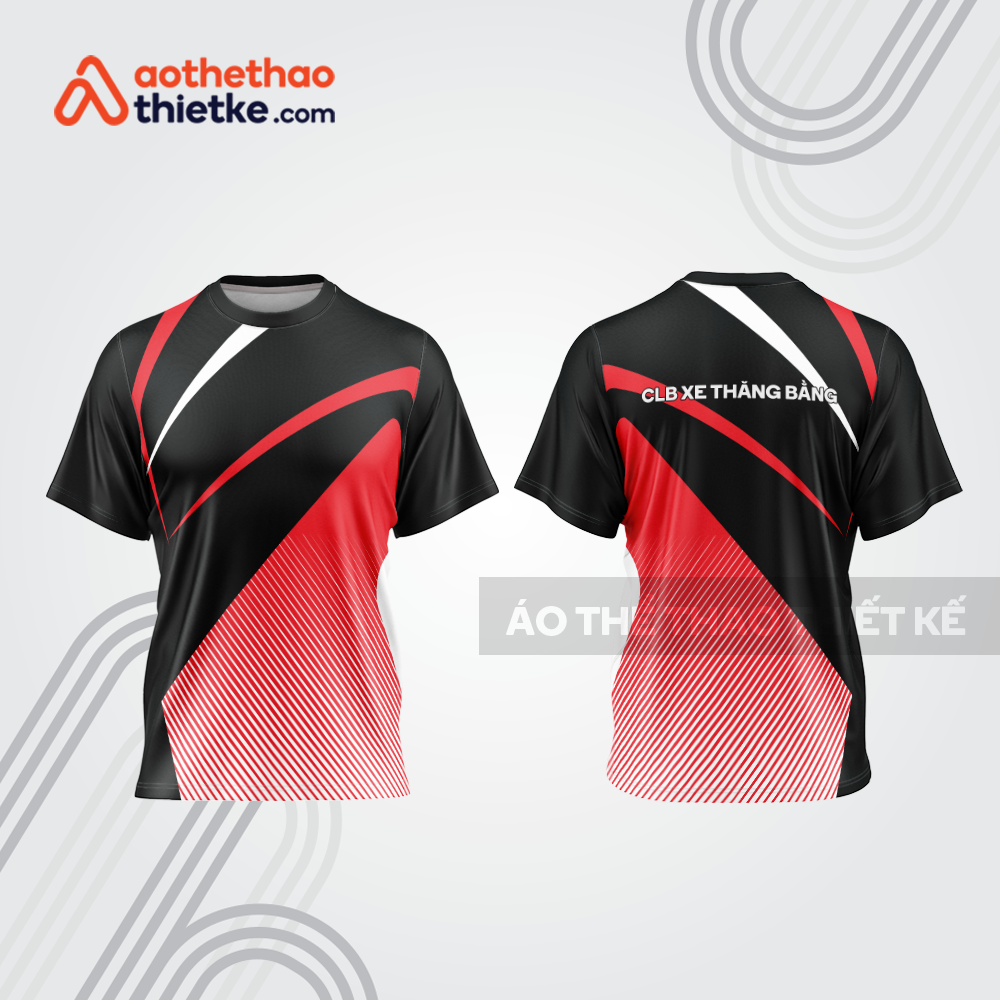 Mẫu thiết kế áo đồng phục cổ tròn đua xe thăng bằng đẹp tba360