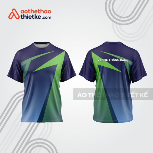 Mẫu thiết kế áo đồng phục cổ tròn đua xe thăng bằng đẹp tba364