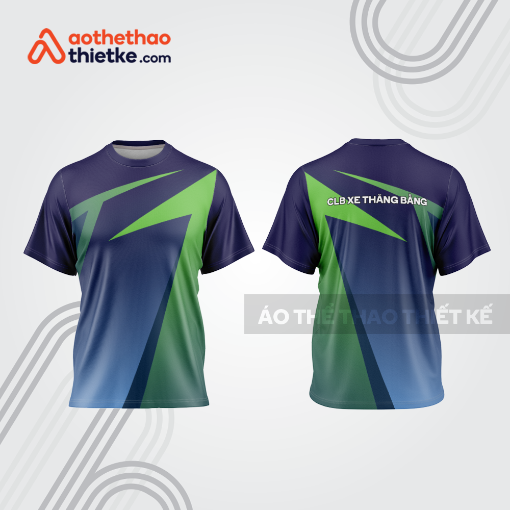 Mẫu thiết kế áo đồng phục cổ tròn đua xe thăng bằng đẹp tba364