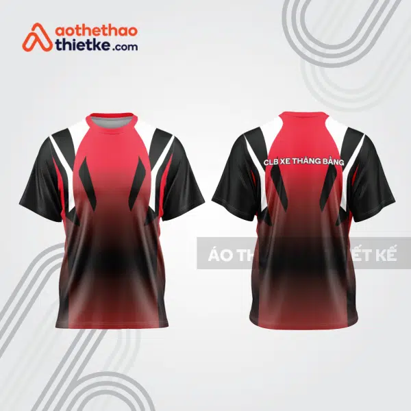 Mẫu thiết kế áo đồng phục cổ tròn đua xe thăng bằng đẹp tba367