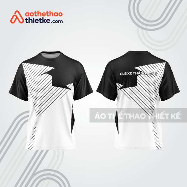 Mẫu thiết kế trang phục áo cổ tròn đua xe thăng bằng đẹp tba370