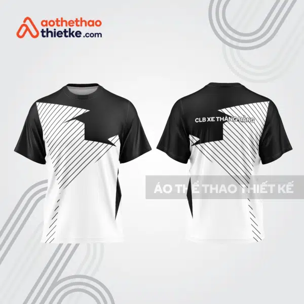 Mẫu thiết kế trang phục áo cổ tròn đua xe thăng bằng đẹp tba370