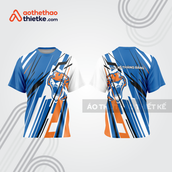 Mẫu thiết kế trang phục áo cổ tròn đua xe thăng bằng đẹp tba371