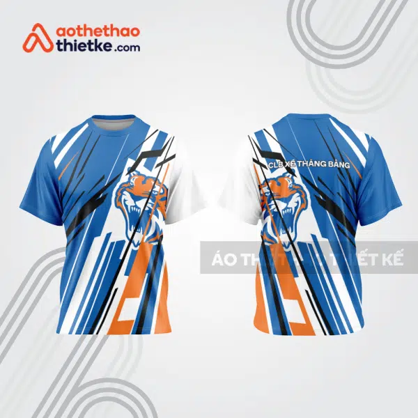 Mẫu thiết kế trang phục áo cổ tròn đua xe thăng bằng đẹp tba371