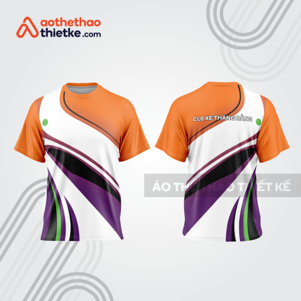 Mẫu thiết kế trang phục áo cổ tròn đua xe thăng bằng đẹp tba372